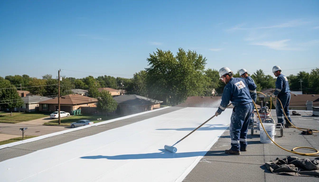 Commercial roof coating in Harpersville, AL near me